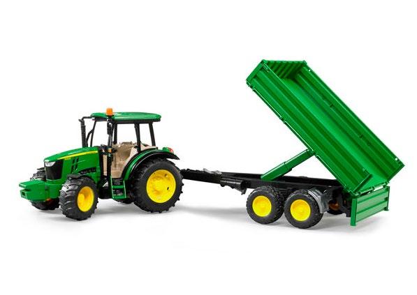 AGRICULTURE 1:16SCALE TOYS 7002106 JOHN DEERE 5115M MEASURES: 26 X 12,7 X 16 CM 7002108 JOHN DEERE 5115M WITH TIPPING TRAILER