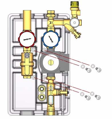 MESSA IN FUNZIONE 1. Chiudere il rubinetto di carico/scarico sul regolatore di portata (6 di Tab.1) ed aumentare la pressione dell impianto al valore massimo di progetto.