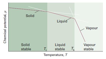 Diagrammi di fase Diagrammi di fase Condizioni di equilibrio tra fasi dipendenza di G m(α) da T e p ( Gm ) T p = S m G m diminuisce all aumentare di T (S m > 0) S m (g) > S m (l) > S m (s):