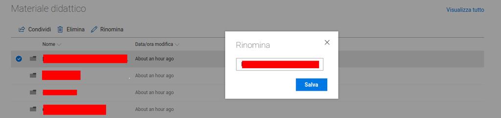 Figura 11: Finestra di rinomina Figura 12: