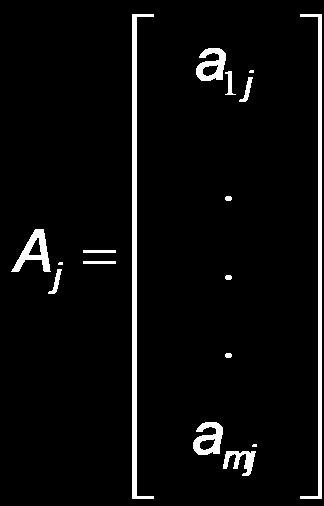 Vettori e matrici Lo scalare aa iiii, ii = 1,, mm, jj = 1,, nn, è la componente della matrice A in riga i e colonna j.