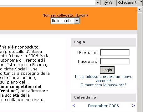 Accesso alla piattaforma L accesso alla piattaforma avviene digitando Username e Password.