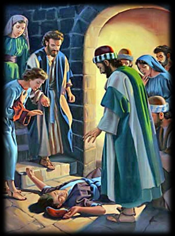 Il giorno prima della loro partenza, si riunirono per salutare Paolo con la celebrazione della Santa Cena. finestra, Eutico, sopraffatto dal sonno, precipitò dalla morendo sul colpo.