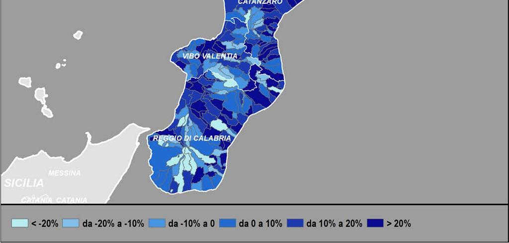 In particolare, per il confronto intercensuario si considerano le variazioni percentuali di imprese avvenute tra il 2001 e il 2011.