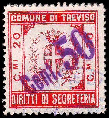 20 rosso 1931/< Stampa mm. 25,5x27.