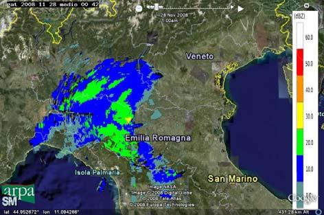 Rapporto radar dell evento meteorologico del 27, 28, 29, 30 novembre e 1 dicembre 2008.