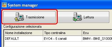 Confermare premendo OK e trasmettere la configurazione a SoloDL premendo Trasmissione.