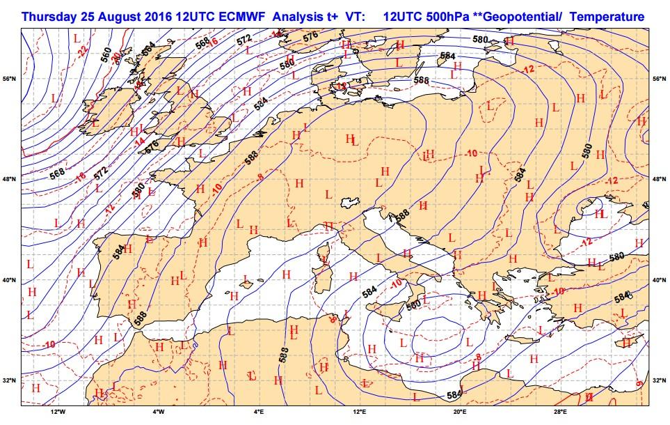 CARATTERIZZAZIONE METEOROLOGICA DEL MESE DI AGOSTO 2016 Con agosto si conclude l estate meteorologica (giugno, luglio e agosto) e quindi, solitamente, le temperature diminuiscono durante il mese per