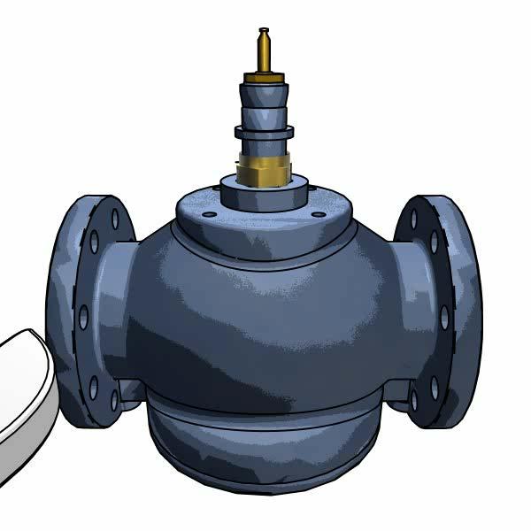 PIBCV Pressure Indipendent Balancing Control Valve Regolazione di una AB-QM Danfoss (DN 40 DN 250) Per le taglie più grosse il principio calcolo è lo stesso: Calcolo percentuale