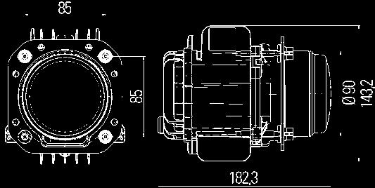 Minor consumo di carburante ed emissioni di CO 2 ridotte Dopo 10.000 ore vengono risparmiati circa 370 litri di carburante. I proiettori a LED aumentano la sicurezza.