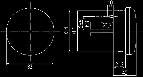46 47 Gruppi ottici posteriori Retronebbia a LED Plastica senza prismature dietro a sinistra o a destra Cavo