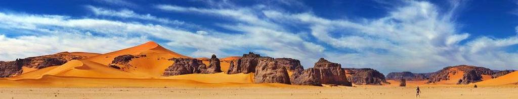 Dopo la colazione visita del museo del Tassili di DJANET, con un interessante esposizione fotografica sui gioielli dell arte rupestre della regione, e, dopo aver ottenuto i permessi