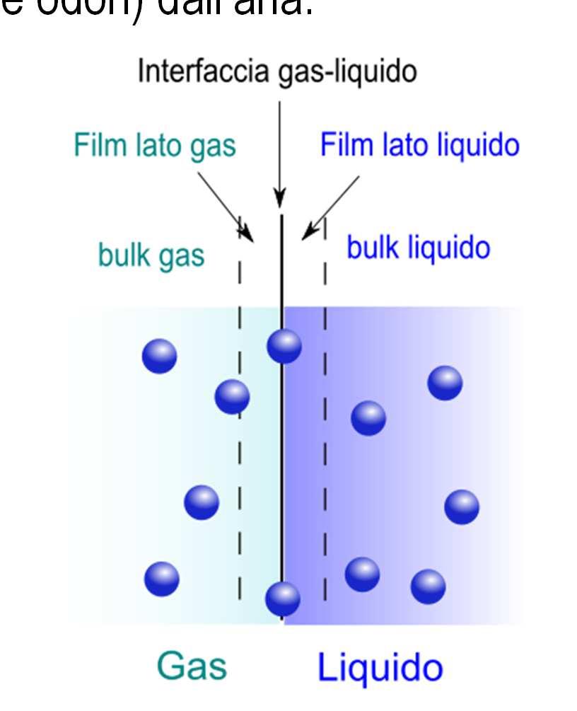 ASSORBIMENTO Metodo per rimuovere selettivamente da una miscela gassosa uno dei componenti sfruttando la sua maggiore solubilità in un particolare solvente (in genere acqua).