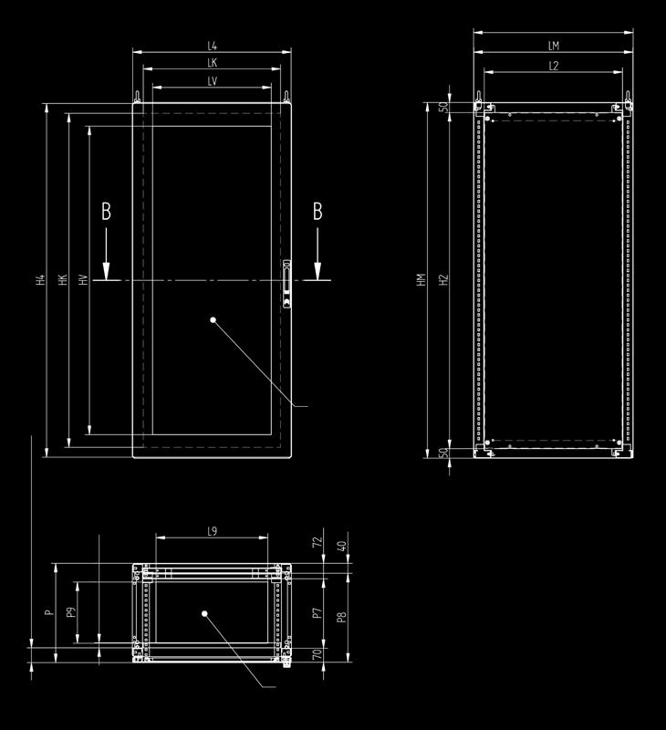 PORTE MAX PANNELLO TRASPAREN- TE PORTA CONTRO PORTA INTERNA UTILI INGRESSO FRONTE PIASTRA DI FONDO (COMPRESA) PORTA FRONTALE PANNELLO LATERALE PROF.UTILE INSER. LAT. PIASTRA PIASTRA- PORTA INSER.