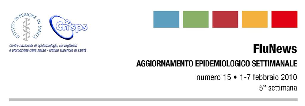 A colpo d occhio Sorveglianza Influnet Il sistema di sorveglianza Influnet permette di stimare la settimana di inizio, la durata e l intensità dell epidemia influenzale i nuovi casi stimati delle