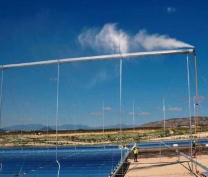 specchi funge da ombraio per la coltivazione della terra Utilizzo dell acqua