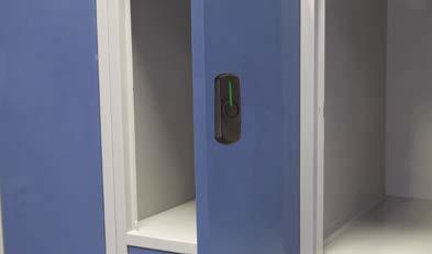 Smart Locker La serratura per armadietti può essere installata su un ampia gamma di armadietti e armadi, al fine di proteggere gli oggetti delle persone mentre si trovano in ufficio, in palestra, in