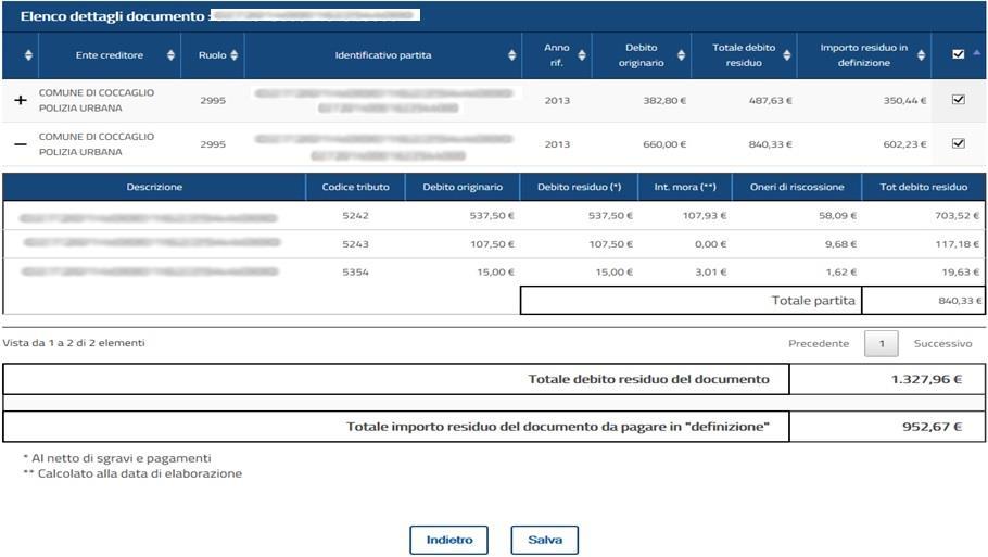 I servizi di EquiPro Definizione agevolata A questo punto è possibile selezionare l intera cartella oppure solo alcuni