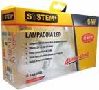 Disponibile: 4 lampadine 6W, 470 lumen.