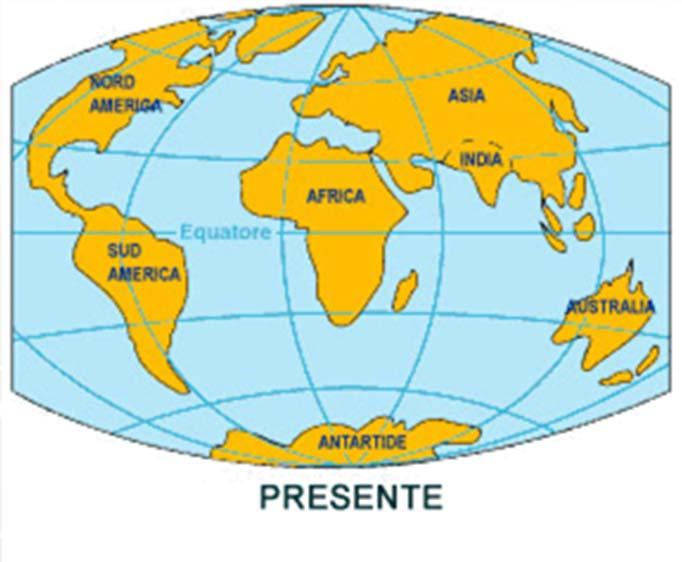 continente (PANGEA), circondato da un unico grande oceano