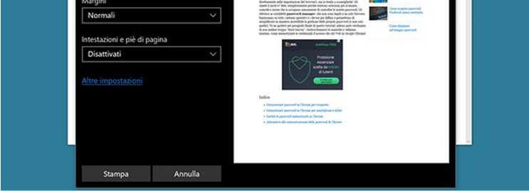 stampante PDF che può essere richiamata da qualsiasi applicazione, anche quelle non prodotte direttamente da Microsoft.