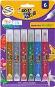 Pastelli Colorati Arts & Craft Facile da utilizzare colla a base d acqua con effetto glitter metallizzato Gioca in sicurezza per bambini dai 3 anni in su Disponibile in 6 colori metallici BLISTER X6