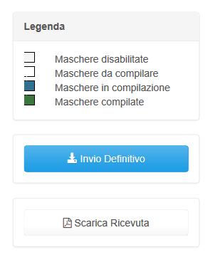 Una volta effettuato l invio definitivo il rappresentante legale e i delegati abilitati alla raccolta ricevono un email contenente la ricevuta dell invio definitivo appena effettuato.