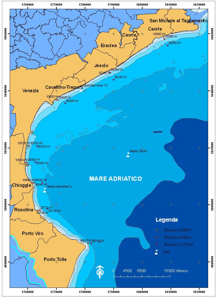 SERVIZIO ACQUE MARINO COSTIERE OSSERVATORIO ALTO ADRIATICO POLO REGIONALE VENETO Copertura: regionale Periodicità: annuale Frequenza: mensile www. arpa.veneto.