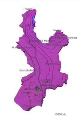 ISOCONCENTRAZIONE INQUINAMENTO MODELLO DI TRASPORTO: prima simulazione 1.