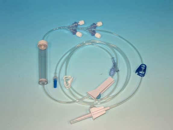 FLYLINE SISTEMI DI INFUSIONE CON GOCCIOLATORE FLYLINE INFUSION SYSTEMS WITH DRIP CHAMBER SET IN POLIURETANO A PIU VIE CON GOCCIOLATORE (MORE WAYS POLYURETHANE SET WITH DRIP CHAMBER) Set in