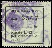 liscia. Stampa mm.38x39. caratteri 594 L.