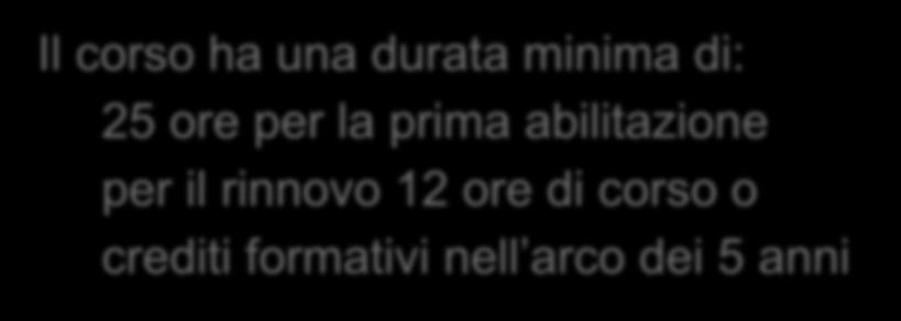 Certificato di abilitazione all'acquisto e all'utilizzo Viene acquisito da utilizzatori professionali che hanno compiuto 18 anni e frequentato corso di formazione e