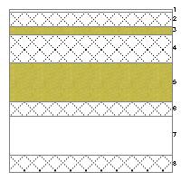 attenuazione 0,051 - Sfasamento onda termica -15,1 h Stratigrafia: Spessore 452 mm Temperatura esterna (calcolo potenza invernale) -8,0 C Permeanza 7,097 10-12 kg/sm 2 Pa (con intonaci) (senza