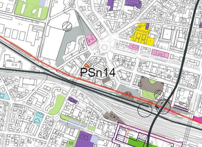 PROGETTO SPECIALE PS n.14 - Housing sociale Via Corsica : Via Corsica Stato di fatto: Tessuto di antica formazione Modalità di attuazione: Permesso di costruire convenzionato.