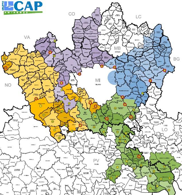 Gruppo CAP un network di infrastrutture per il recupero di risorse Turbigo Trattamento bottini e reflui industriali Bresso Sesto San Giovanni Perform Water 2030 Perform Water 2030 Cogenerazione e