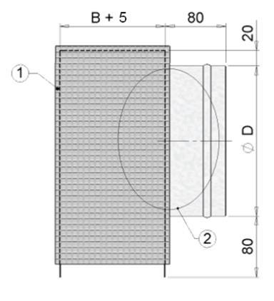 and number of connectors L [mm] 500-1000