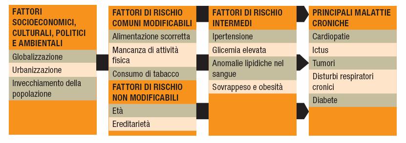 Le cause delle malattie croniche sono note (fonte: WHO