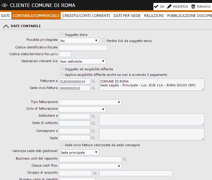 9) Sull'anagrafica cliente il check Soggetto ad esigibilità differita non viene testato dalla procedura per la gestione dello split payment.