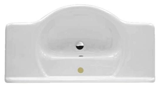 09.06 SANITARI GENERICI LAVABO CONSOLLE PILOZZO IN CERAMICA 70666 70 7203