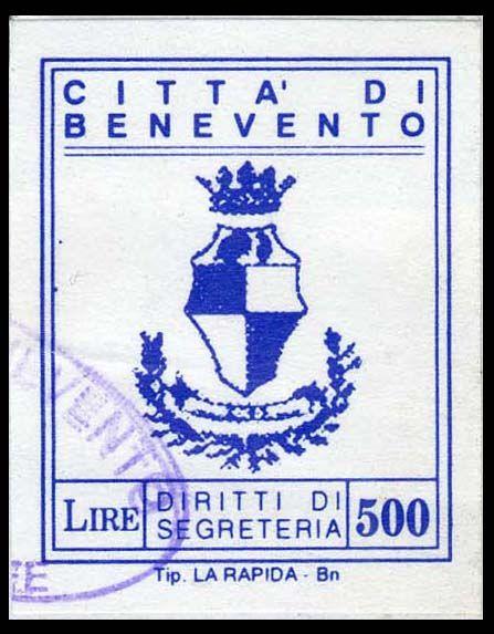 Con il nome del tipografo Del Prete - Benevento 1 C.