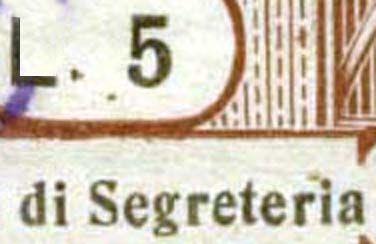 10 verde 1950/< Carta grigiastra,