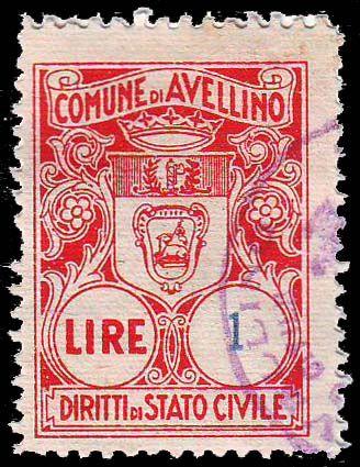 1,00 viola bruno 1940/< Carta bianca,