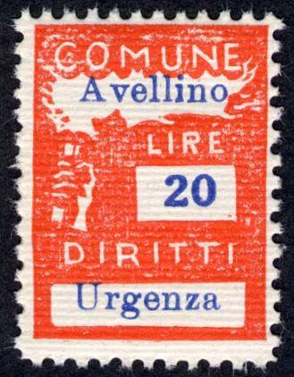 20 verde 1948/< Carta grigiastra, quadrettata.