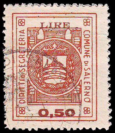 0,50 nocciola 1894/< Carta bianca, 