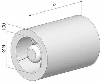 Silenziatori circolari Dimensioni Dimensioni in sezione 100 ØN P Dimensioni in D Costruzione Come standard costruttivo, i silenziatori della serie prevedono l utilizzo di lamiera d acciaio zincato