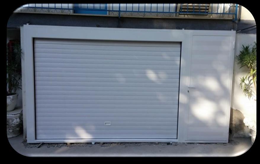 davanti all apertura del garage con la realizzazione di un cassonetto