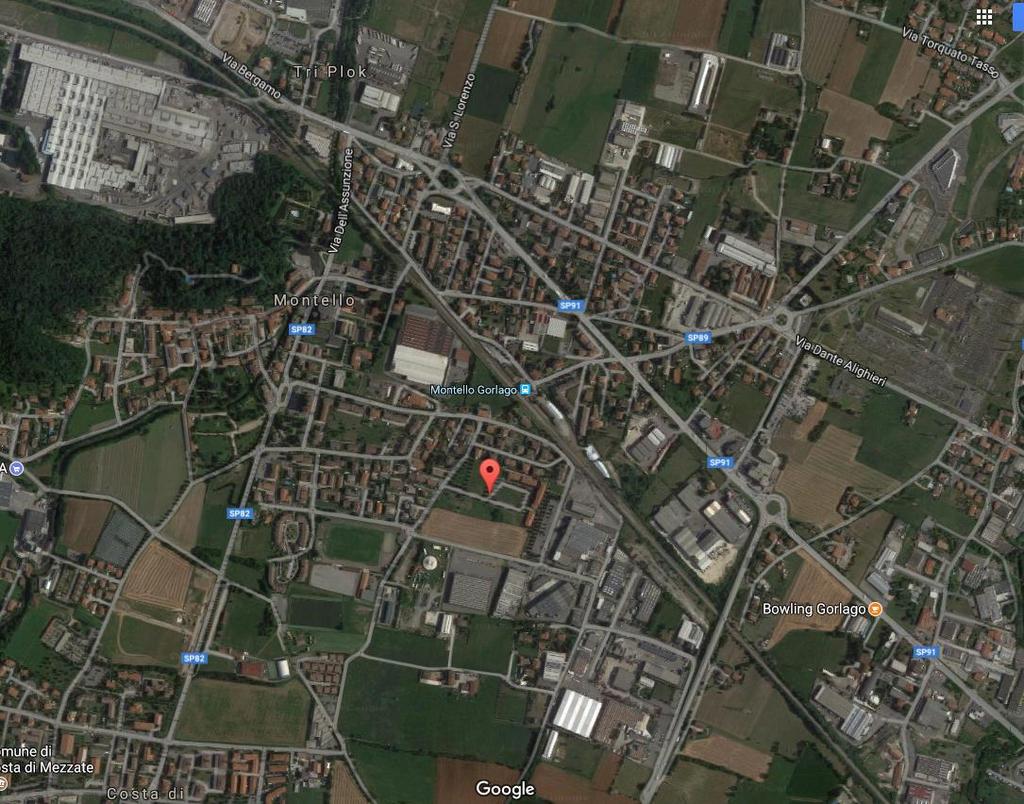 1. IDENTIFICAZIONE DEI BENI OGGETTO DELLA PROCEDURA (localizzazione, dati catastali, formazione lotti e confini) L Immobile oggetto di perizia, è situato in Montello (BG), un Comune posto a est dal