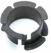 MDM iglidur MDM: Boccola a doppia flangia, montaggio a clip Ampia superficie delle flange Flange simmetriche