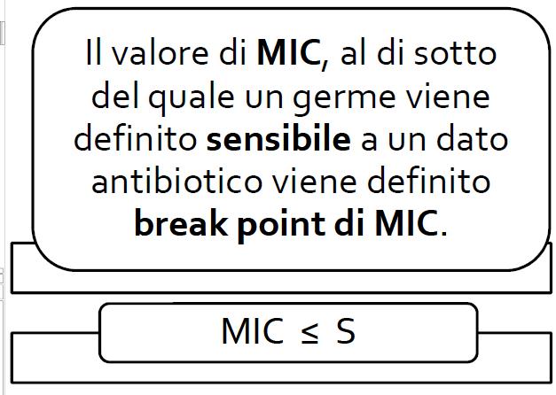 L antibiogramma mi da i valori di MIC di diversi antibiotici potenzialmente utilizzabili per