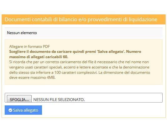 Per salvare il ricavo inserito si clicca sul pulsante Salva dati. I ricavi inseriti possono essere eliminati o modificati cliccando sugli appositi pulsanti modifica o elimina.